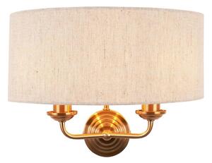 Aplică Endon 110726 HIGHCLERE 2xE14/40W/230V bej/alamă