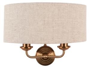 Aplică Endon 110726 HIGHCLERE 2xE14/40W/230V bej/alamă