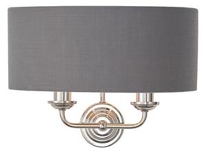 Aplică Endon 94406 HIGHCLERE 2xE14/40W/230V dark gri/crom lucios