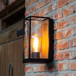 LUTEC Lampă de exterior FLAIR, negru, înălțime 26 cm, metal, IP44, soclu E27, reglabil, Negru, Aluminiu, Modern, Felinar