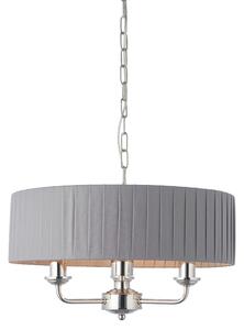 Lustră pe lanț Endon 94394 HIGHCLERE 3xE14/40W/230V dark gri/crom lucios
