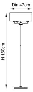 Lampadar Endon 94378 HIGHCLERE 1xE14/40W/230V gri/crom lucios