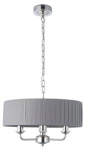 Lustră pe lanț Endon 94394 HIGHCLERE 3xE14/40W/230V dark gri/crom lucios