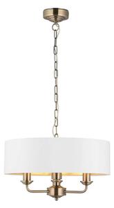 Lustră pe lanț Endon 98934 HIGHCLERE 3xE14/40W/230V alb/alamă