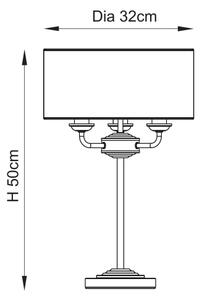Lampă de masă Endon 110721 HIGHCLERE 3xE14/18W/230V bej/alamă