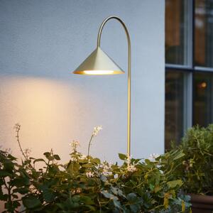 FRANDSEN Lampă LED cu țeapă Grasp, culoare alamă, 82 cm, IP44, reglabil, Auriu / Alamă, Design