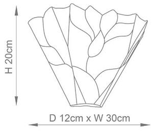 Endon 63964 - Aplica de perete Tiffany BOTANICA 1xE14/40W/230V