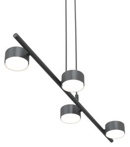 Lustră pe cablu SORA 4xGX53/12W/230V negru