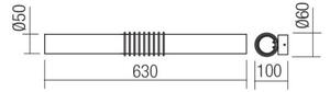Aplică LED Redo 01-1431 AVANCE LED/14W/230V 63 cm alb