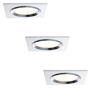 Paulmann 92695 - SET 3x Lampă încastrată dimmabilă LED DICE 3xLED/8W/230V