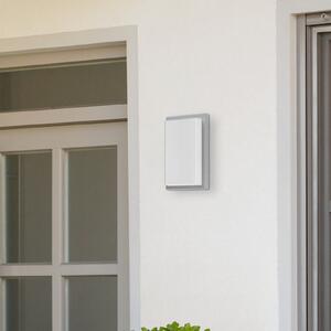 LCD Lampă cu senzor pentru perete exterior 059, oțel inoxidabil, sticlă opală, 29, reglabil, Gri, Metal, Modern