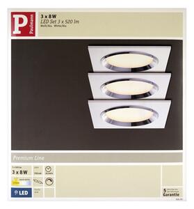 Paulmann 92695 - SET 3x Lampă încastrată dimmabilă LED DICE 3xLED/8W/230V