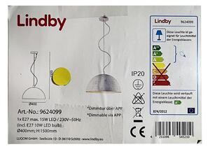 Lindby - Candelabru LED RGB reglabil CAROLLE LED/10W/230V pe cablu
