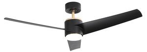 Ventilator LED dimabil de tavan Immax NEO 07280L BEAUTY 18W/230V negru Wi-Fi Tuya + telecomandă