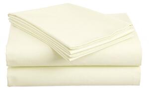 Cearsaf din bumbac 140x240 cm crem, 100% bumbac