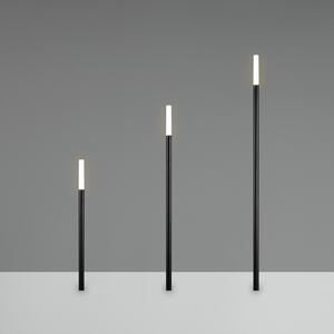 Reality Leuchten Lampă LED cu țeapă STICK, negru, 3 becuri, IP44, ștecher, Negru, Metal, Modern