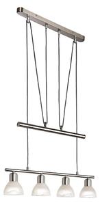 Lustră LED pe cablu DAYTONA 4xE14/5W/230V 3000K crom lucios