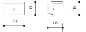 Aplică LED de exterior NATURA LED/12W/230V 4000K IP65 maro/antracit