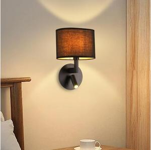 Brilagi - Lampă LED de perete DAYA 1xE14/40W/230V + LED/3W negru
