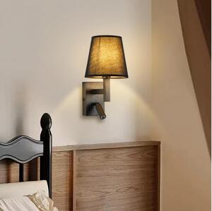 Lampă LED de perete Brilagi DEYA 1xE14/40W/230V + LED/3W negru