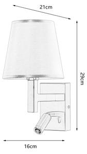 Lampă LED de perete Brilagi DEYA 1xE14/40W/230V + LED/3W in/auriu