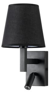 Lampă LED de perete Brilagi DEYA 1xE14/40W/230V + LED/3W negru