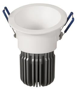ATILED Lampă LED încast. Toodle rotundă asimetrică, alb, Alb, Camera de zi / sufragerie, Metal, Modern, Corpuri de iluminat încastrate rotunde