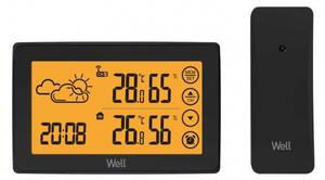 Statie meteo fara fir Well Augury, ecran tactil, senzor extern, ceas, temperatura, calendar, alarma