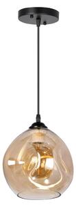 Lustră pe cablu 1xE27/60W/230V negru/fumuriu