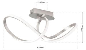 Lustră LED dimabilă aplicată Orion DL 7-694 CIRCUS LED/30W/230V crom mat