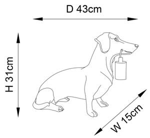 Lampă de masă Endon 101187 DACHSHUND 1xE27/10W/230V auriu
