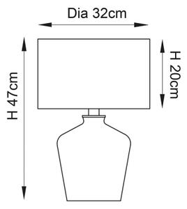 Lampă de masă Endon 61149 WALDORF 1xE27/10W/230V cupru/negru