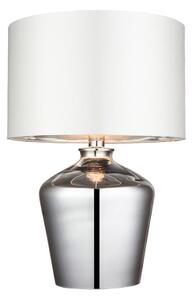 Lampă de masă Endon 61198 WALDORF 1xE27/10W/230V crom lucios/alb