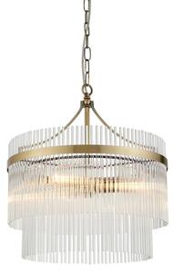 Lustră pe lanț Endon 99167 MARIETTA 3xE14/7W/230V alamă/transparent