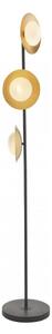 Lampadar Endon 92039 RUFFLE 3xG9/3W/230V negru/auriu