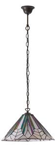 Candelabru cu lanț Tiffany ASTORIA, 1x E27/60W/230V, diametru 40 cm