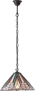 Candelabru cu lanț Tiffany ASTORIA, 1x E27/60W/230V, diametru 40 cm