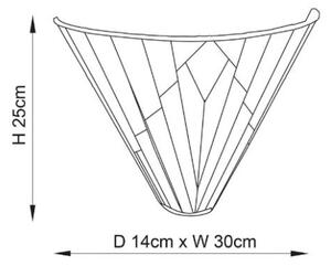 Endon 63940 - Aplica de perete Tiffany ASTORIA 1xE14/40W/230V