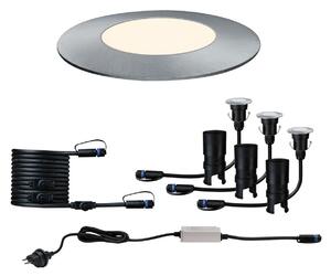 Paulmann Plug & Shine Floor Mini Starter CH argintiu, reglabil, Negru, Plastic, Modern, Corpuri de iluminat încastrate rotunde
