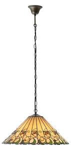 Endon 64194 - Lustru Tiffany JAMELIA pe lanț, 3x E27/60W/230V, diametru 50 cm