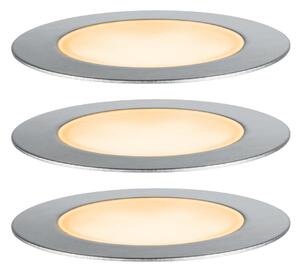 Paulmann Plug & Shine LED lumină încastrată 2W set de 3, reglabil, Gri, Metal, Modern, Corpuri de iluminat încastrate rotunde