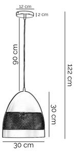 Lustră pe cablu ONLI POLLY 1xE27/22W/230V negru