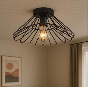 Plafonieră ONLI DUCCIO 1xE27/22W/230V d. 60 cm negru