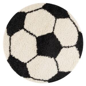 Covor pentru copii negru/crem ø 100 cm Fun – Ayyildiz Carpets