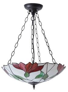 Endon 70946 - Candelabru pe lanț Tiffany BOTANICA, 3xE27/60W/230V, diametru 45 cm