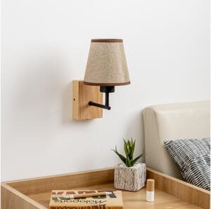 Lampă de perete Brilagi NUBILA WOOD 1xE27/25W/230V stejar/maro