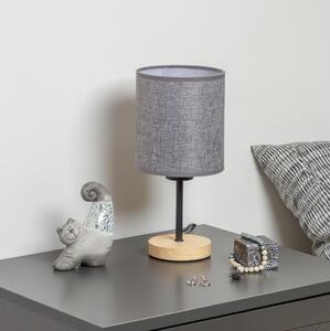 Lampă de masă Brilagi NUBILA WOOD 1xE27/25W/230V stejar/gri