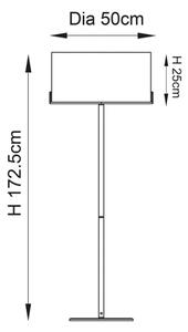 Lampadar Endon 72634 HAYFIELD 1xE27/40W/230V maro/gri
