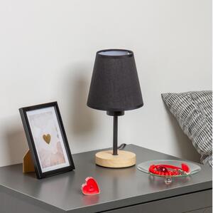 Lampă de masă Brilagi NUBILA WOOD 1xE27/25W/230V stejar/negru