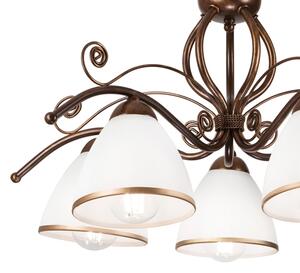 Lustră LED aplicată Brilagi ANTICO 5xE27/60W/230V patină bronz